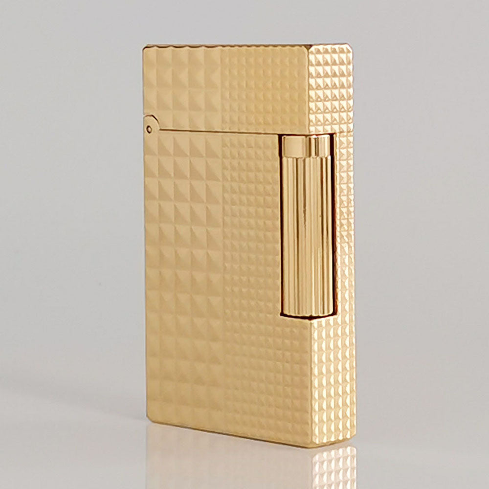 ST.Dupont Lighter Triangles and Square Engraved Design #005