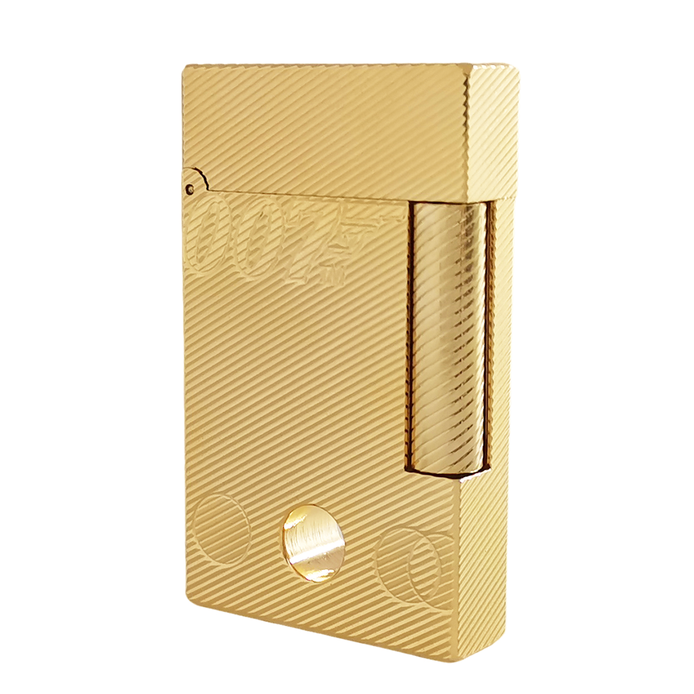 St.Dupont Gas Lighter 007 Engraved and Hole Design #095