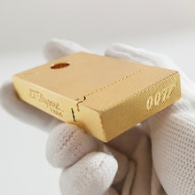 画像をギャラリービューアに読み込む, St.Dupont Gas Lighter 007 Engraved and Hole Design #095 Gold|Silver