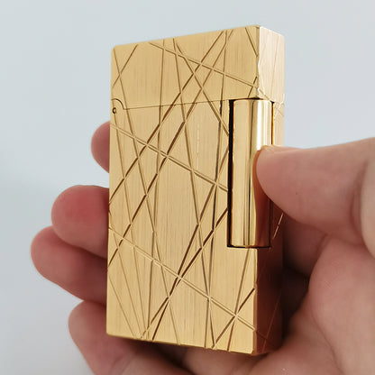 S.T. Dupont Ligne 2 Lighter Firelines Gold #044