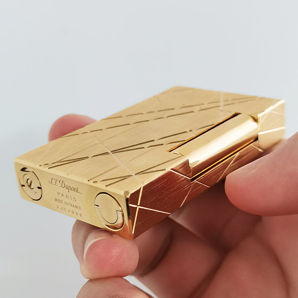 S.T. Dupont Ligne 2 Lighter Firelines Gold #044