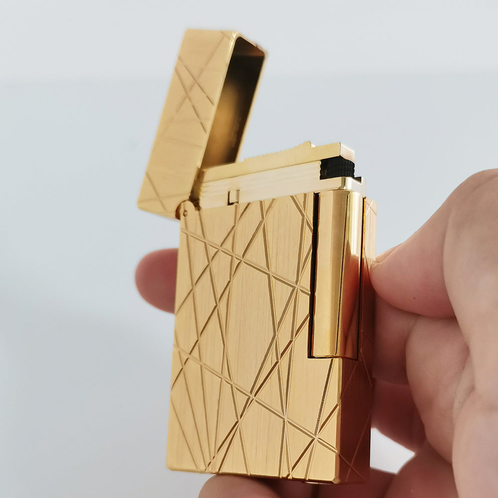 S.T. Dupont Ligne 2 Lighter Firelines Gold #044