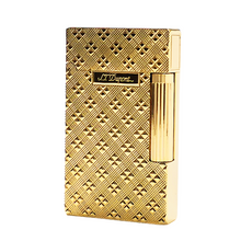 Load image into Gallery viewer, ST Dupont Lattice Ligne 2 Lighter #099 Gold|Silver
