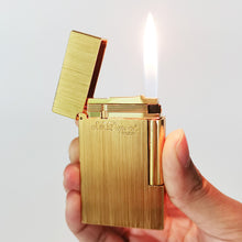 이미지를 갤러리 뷰어에 로드 , NEW Metal Wiredrawing  S.T Dupont Lighter #106 Gold|Silver