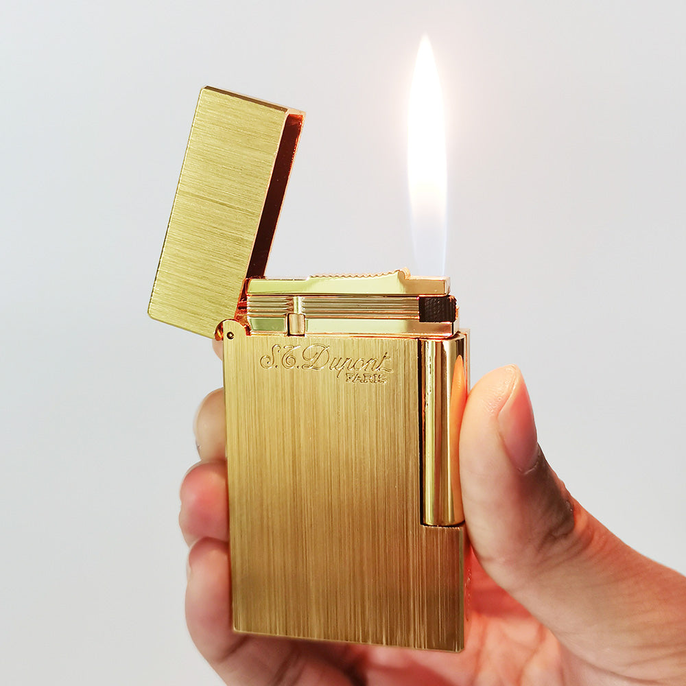 NEW Metal Wiredrawing  S.T Dupont Lighter #106 Gold|Silver