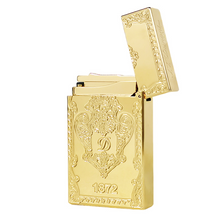 Load image into Gallery viewer, D-1872 Engraved ST DuPont Lighter #108 Gold|Silver