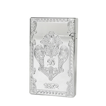 이미지를 갤러리 뷰어에 로드 , D-1872 Engraved ST DuPont Lighter #108 Gold|Silver