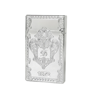 D-1872 Engraved ST DuPont Lighter #108 Gold|Silver