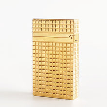 Load image into Gallery viewer, Dupont Lighter Classic S.T Ligne 2 Chocolate Plaid #070 Gold|Silver