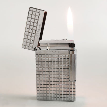 Dupont Lighter Classic S.T Ligne 2 Chocolate Plaid #070