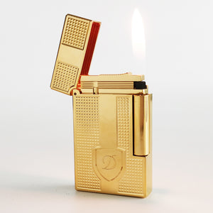 S.T. Dupont Classic Gas Metal Lighter Engraved Big D Brand #084