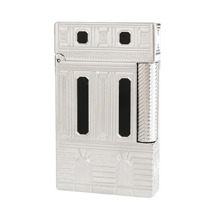 Retro Building Style Engraved ST Dupont Lighter #120 Silver|Gold