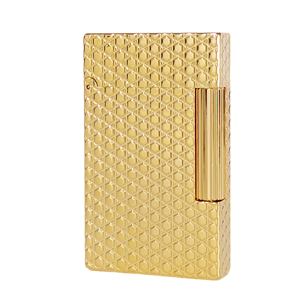 ST Dupont Lighter with Hexagon Geometric Engraved #125