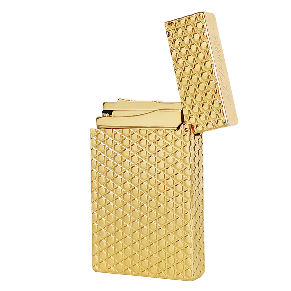 ST Dupont Lattice Engraved Gas Lighter #125