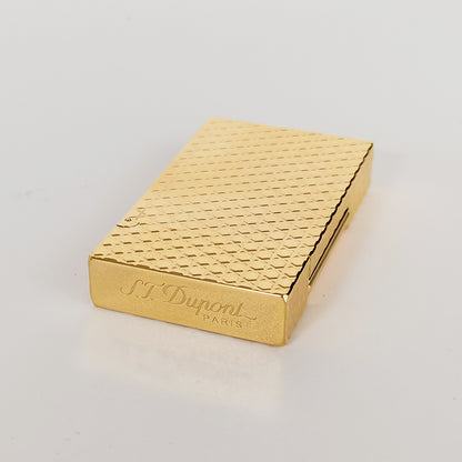 ST Dupont Lighter with Hexagon Geometric Engraved #125