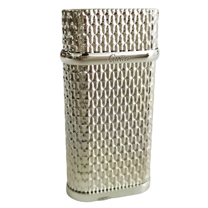 Cartier DE PARIS Gas Lighter Special Engraved Pattern#033