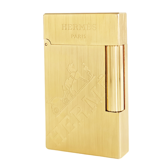 Classic HERMES France Vintage Lighter #004 Gold