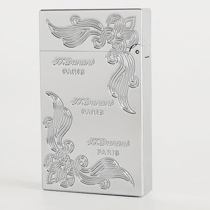 JT Dunant Lighter Three Lines Flowers Engraved #001