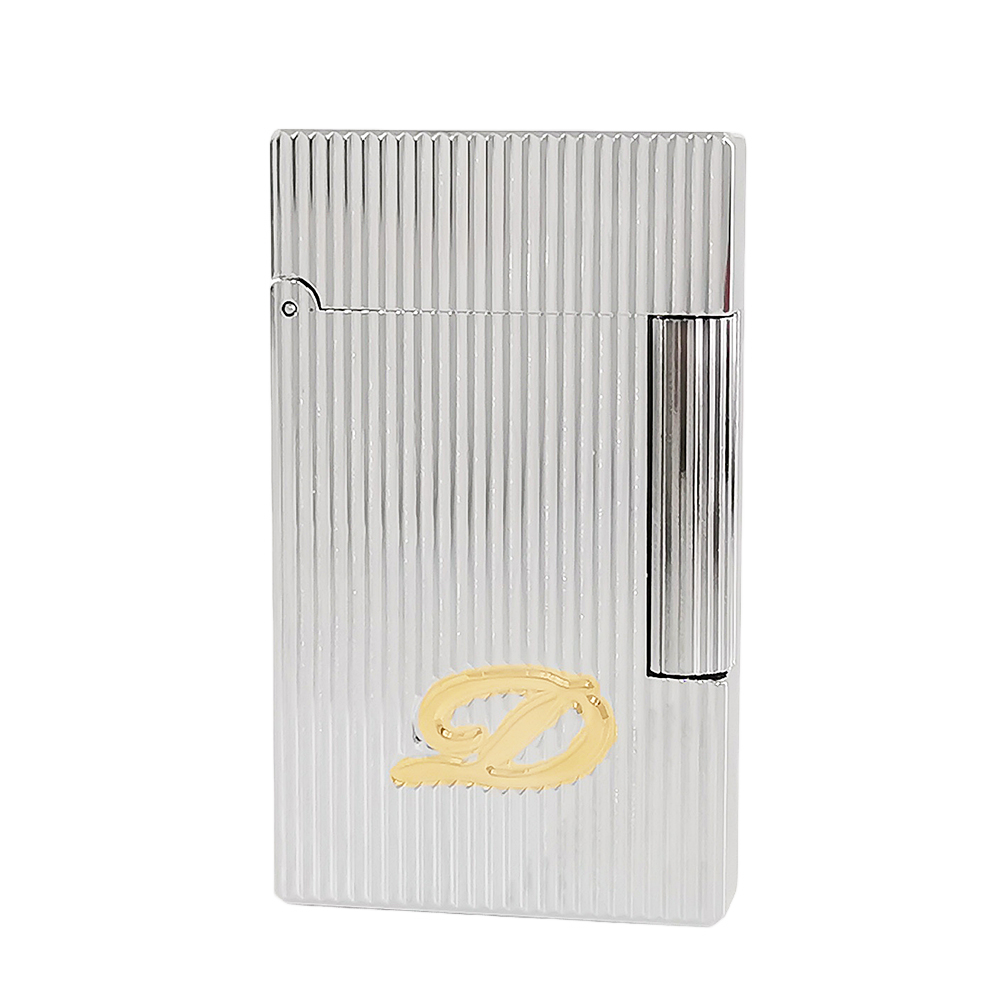 S.T Dupont D Logo Vertical Stripe Gas Lighter #143