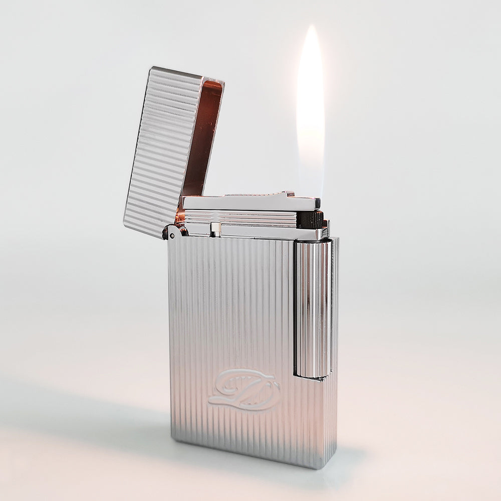 S.T Dupont D Logo Vertical Stripe Gas Lighter #143