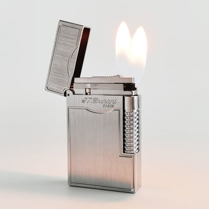 Dual Flame Lighter Classic Brushed Metal Series JT Dunant Gas Lighters #305