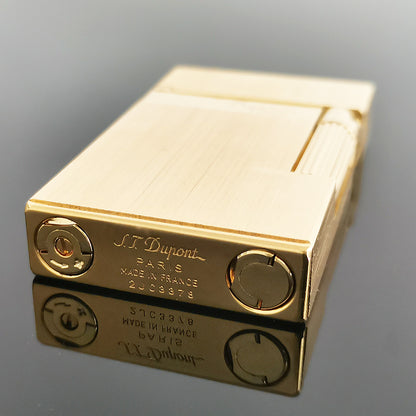 NEW Wide Brass Brushed S.T.Dupont Metal Lighter #113