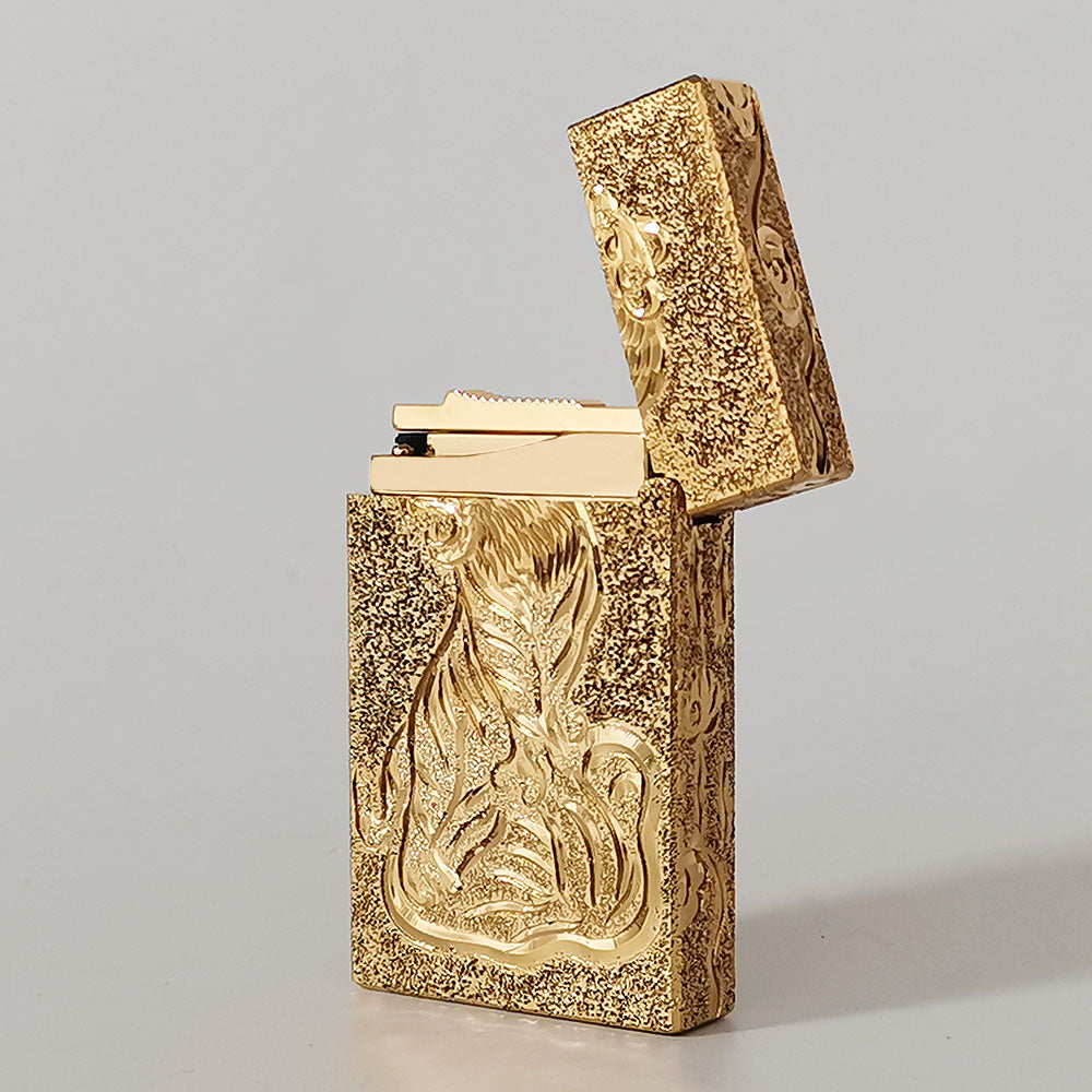 St Dupont Lighter Tiger Hand-Carved #181