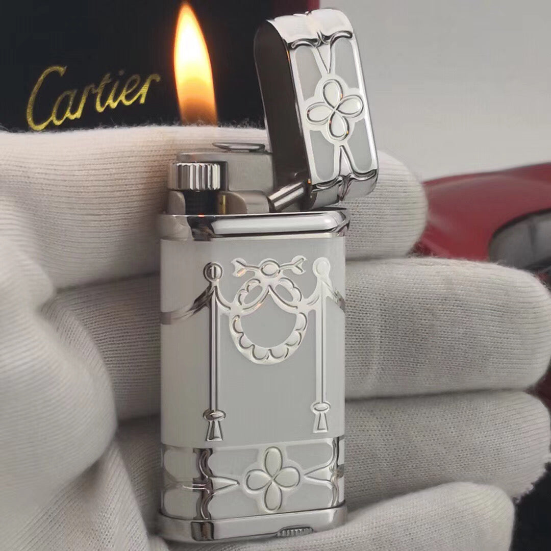 Cartier Lighter Unique Engraved Pattern #023