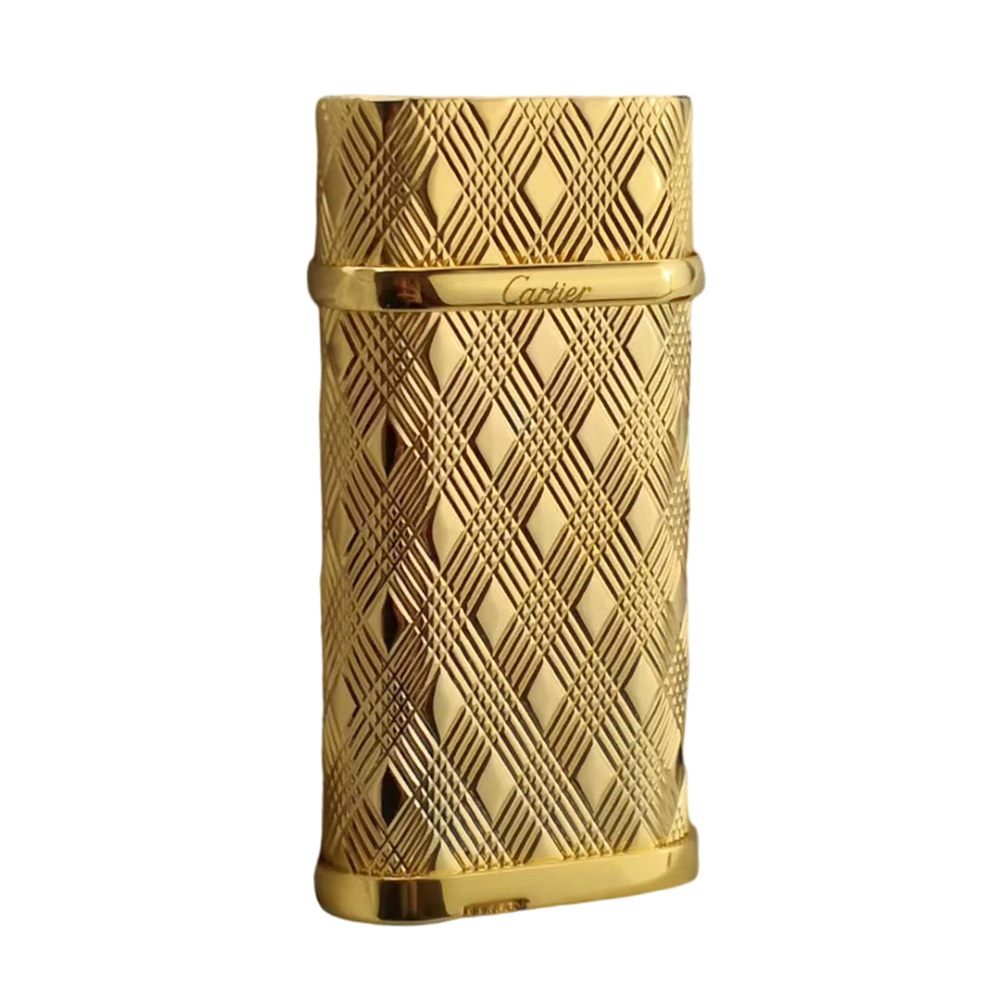 Cartier Lighter Golden Diamond Patterned #032