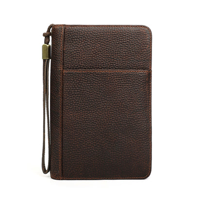 Leather Cigar Box with Wrist Zipper Multifunctional Travel Convenient Cigar Box Leather Case