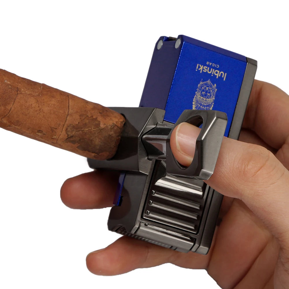 LUBINSKI 1 Jet Lighter Cigar V Cutter