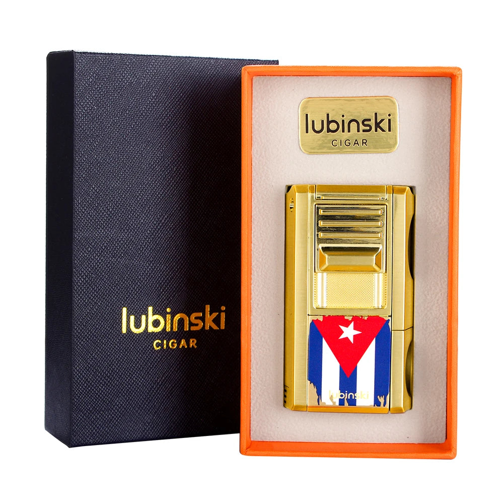 LUBINSKI 1 Jet Lighter Cigar V Cutter