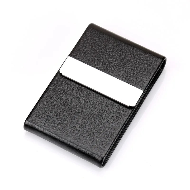 Multifunction Stainless Steel Cigarette Case PU Storage Box