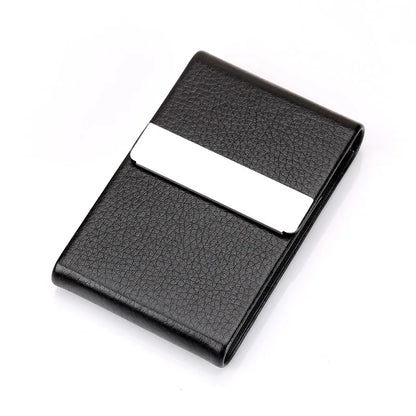 Multifunction Stainless Steel Cigarette Case PU Storage Box