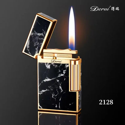 Derui Exquisite Lighter Soft Flame Lighters Marble Pattern Design