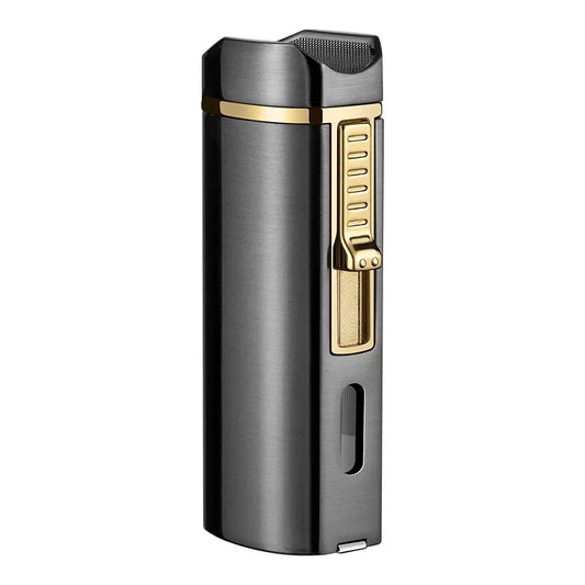 Cigar Lighter Torch Metal Straight Jet Flame