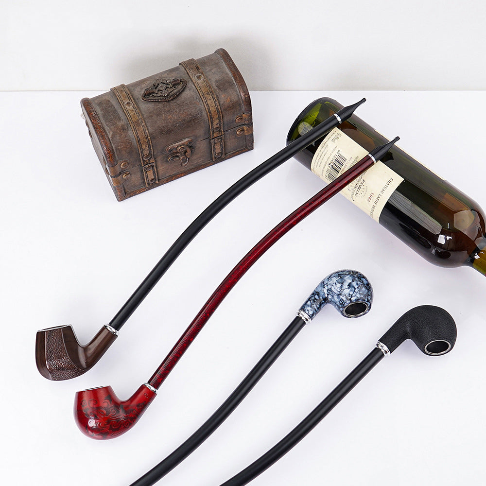 Tobacco Pipe Resin Wooden Stem Smoking Pipe for Men