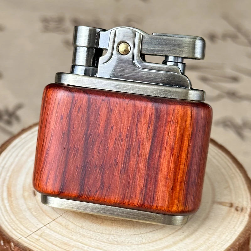 Retro ZORRO Kerosene Lighter Wood Metal Lighter