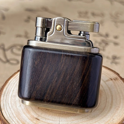 Retro ZORRO Kerosene Lighter Wood Metal Lighter