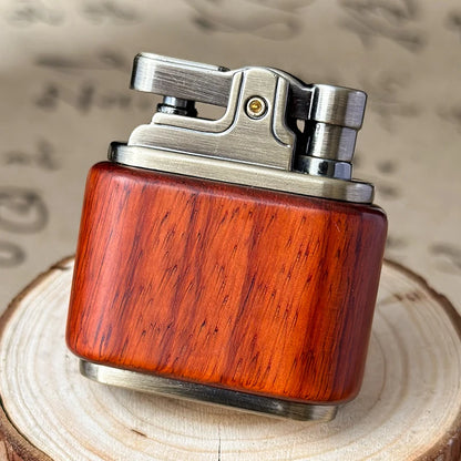 Retro ZORRO Kerosene Lighter Wood Metal Lighter