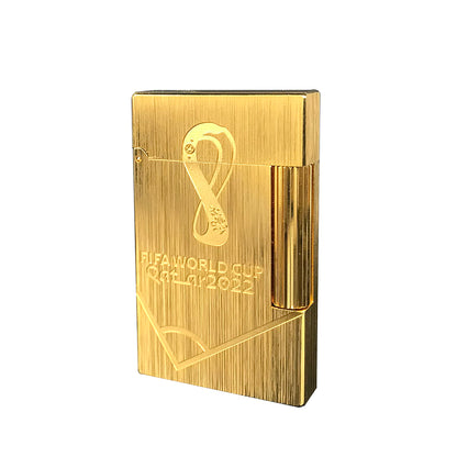 2022 Qatar FIFA World Cup x S.T.Dupont Lighter Brushed Metal GOLD #155