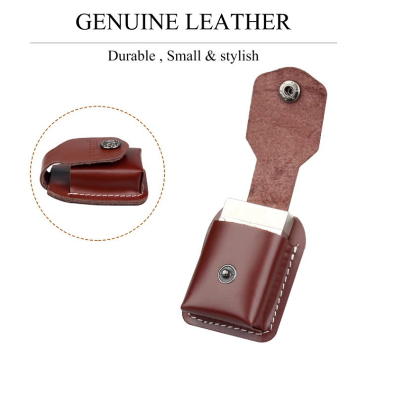 FIREDOG Genuine Leather Lighter Holster fit for Dupont Lighter#002