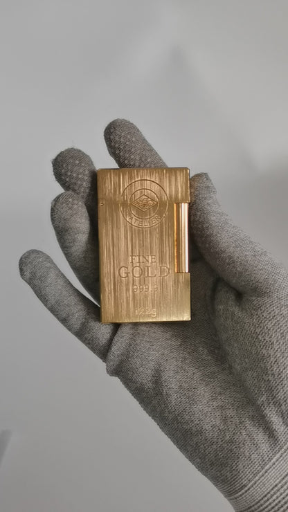 S.T.Dupont Gas Lighter Ligne 2 Particular Engraved #150 Gold