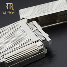 Load image into Gallery viewer, KUBOY Engraving Twisted Lattice Metal Gas Lighter