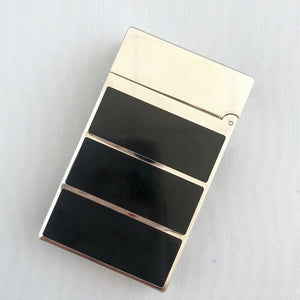 Dupont S T Ligne 2 Lighter Ping Sound Three Squares #026 Silver
