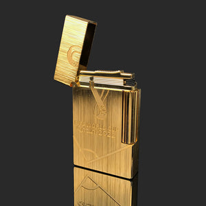 2022 Qatar FIFA World Cup x S.T.Dupont Lighter Brushed Metal GOLD #155