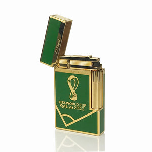 NEW World Cup 2022 Qatar Dupont Lighter Green Lacquer Gold #157