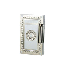 Load image into Gallery viewer, Vintage Sun Flower Pattern S.T.Dupont Metal Lighter Collection #016 Gold &amp; Silver