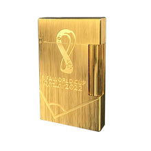 Load image into Gallery viewer, 2022 Qatar FIFA World Cup x S.T.Dupont Lighter Brushed Metal GOLD #155