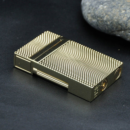 KUBOY Engraving Twisted Lattice Metal Gas Lighter